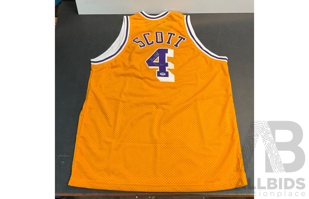 Hit Parade 2015/16 Edition Autographed Basketball Jersey - LAKERS 4 Scott - Size L