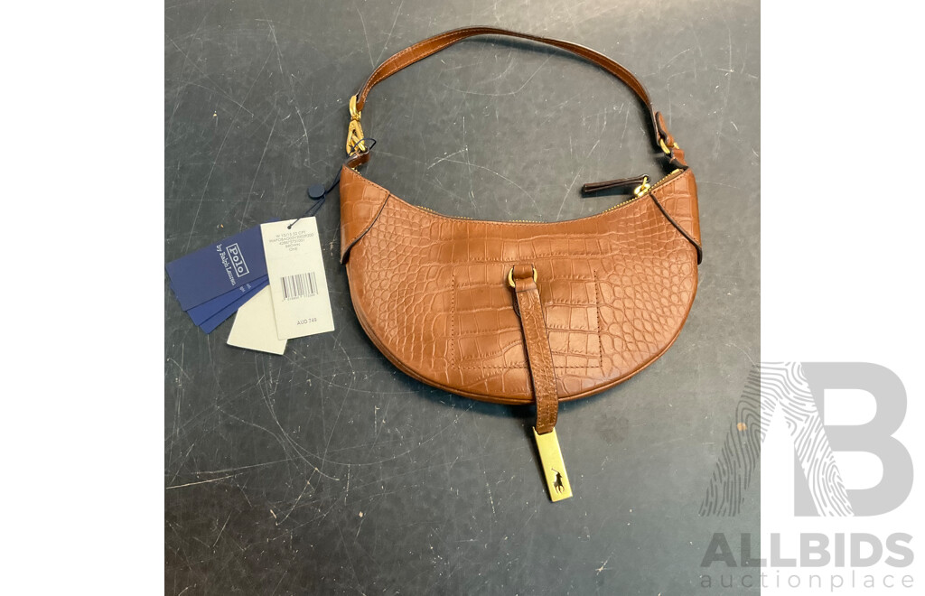 RALPH LAUREN Polo Brown Shoulder Bag