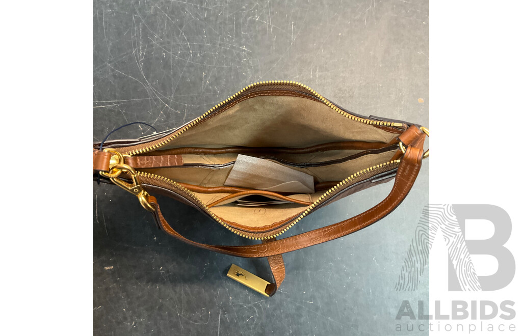 RALPH LAUREN Polo Brown Shoulder Bag