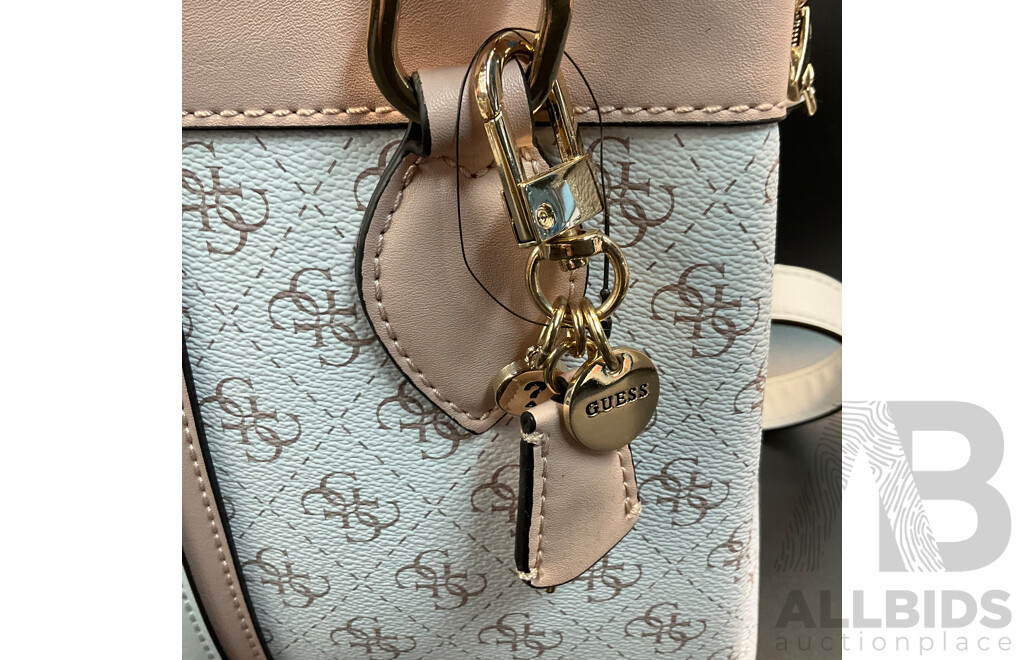 GUESS KASINTA Triple Compartment Satchel Bag & Filmore Mini White Crossbody Bag