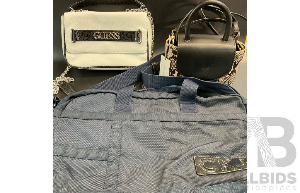 GUESS, CHARLES & KEITH ,CKJ Bags - Lot of 3