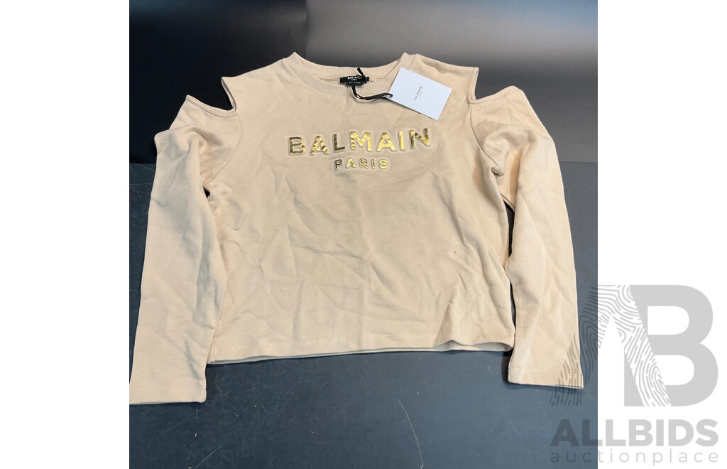 BALMAIN Kids Sweatshirt - Beige - Size 14