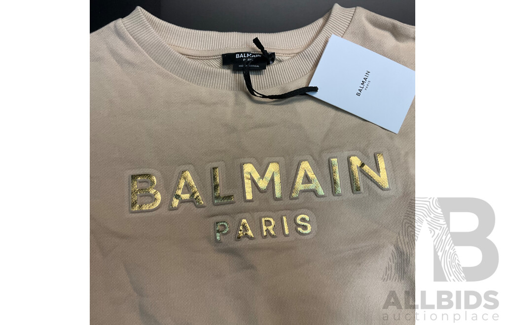 BALMAIN Kids Sweatshirt - Beige - Size 14