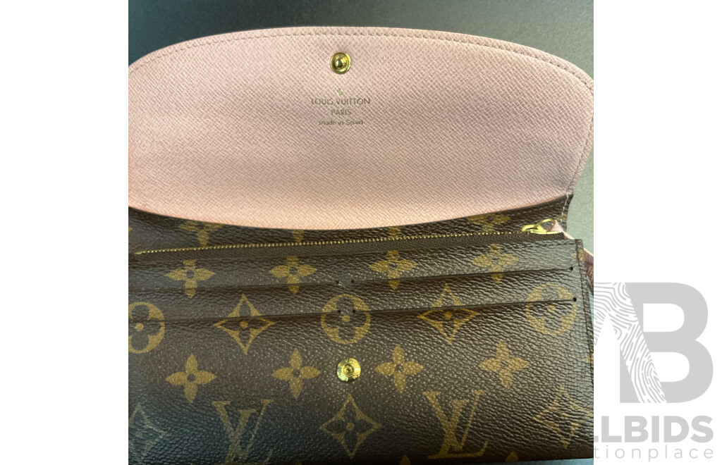 Brown/Pink Wallet Branded Louis Vuitton