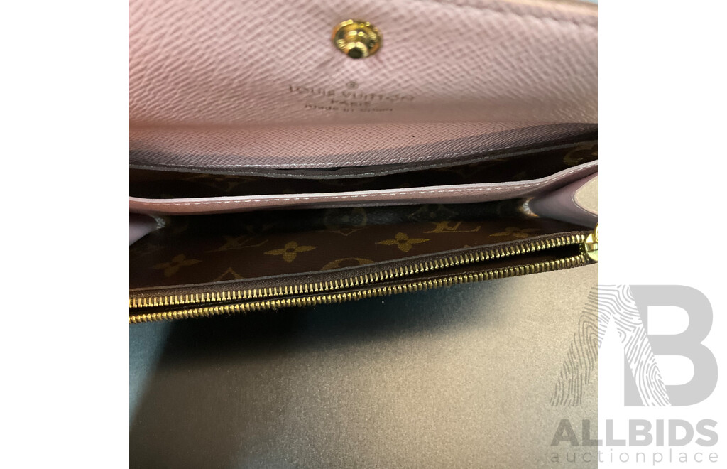 Brown/Pink Wallet Branded Louis Vuitton