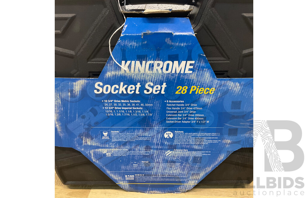 KINCROME Socket Set 28pce