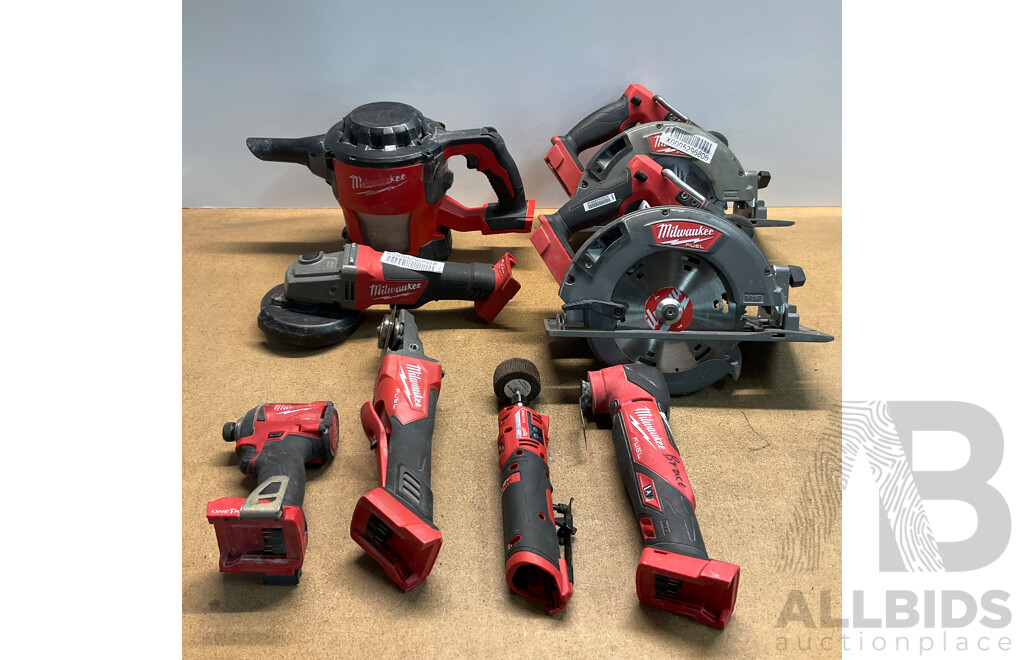 MILWAUKEE Power Tools - Lot of 8