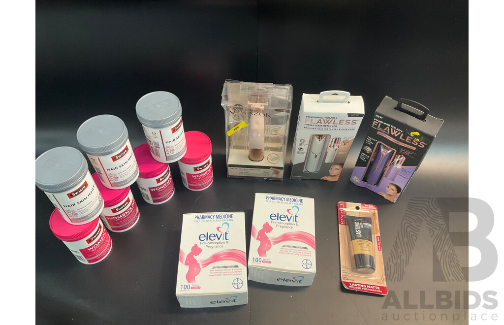 Swisse, Elevit Vitamins and Assorted Personal Care Products