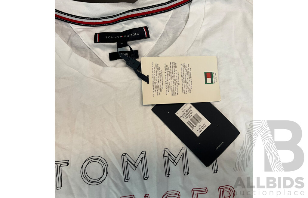 TOMMY HILFIGER, HUGO, BEN SHERMAN T-shirts - Various Sizes -  Lot of 7