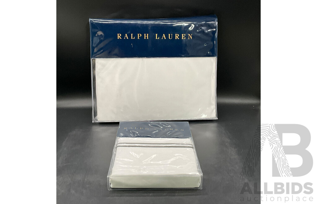 Ralph Lauren Fitted Sheet 137x193cm and Pillow Case