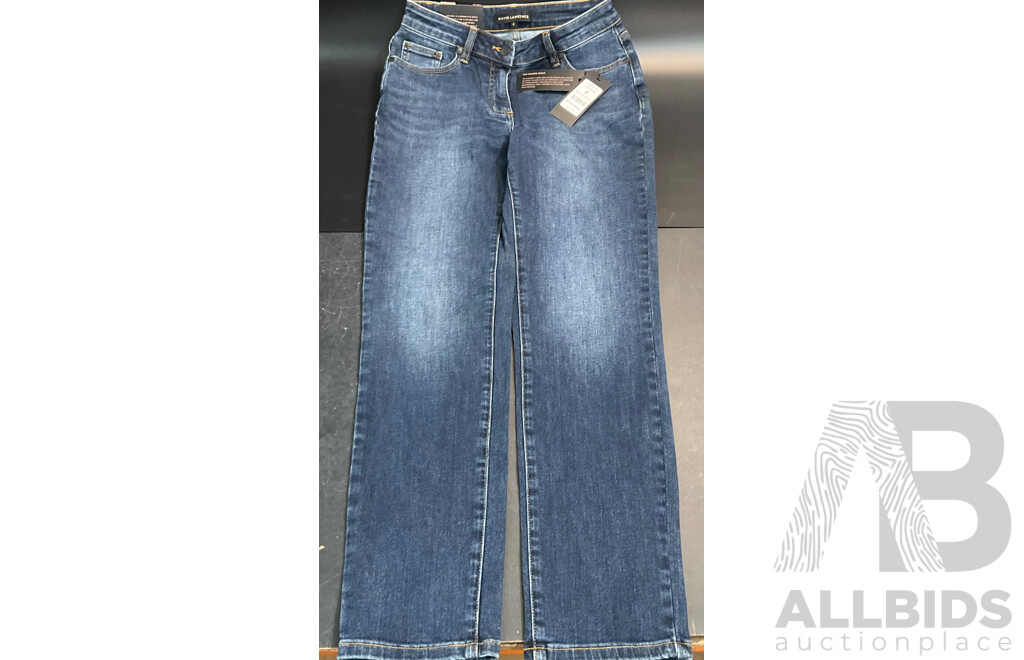 RALPH LAUREN, ALL SAINTS,DAVID LAWRENCE Jeans - Size 6 /27 - Lot of 4