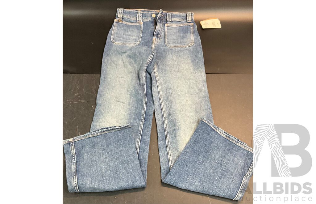 RALPH LAUREN, ALL SAINTS,DAVID LAWRENCE Jeans - Size 6 /27 - Lot of 4