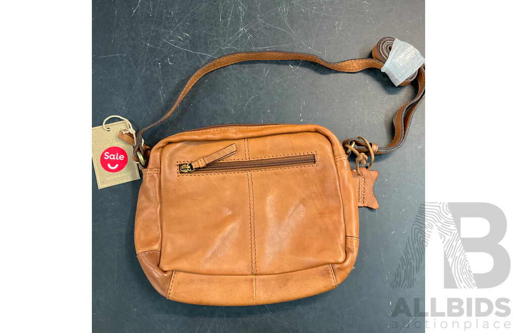 COLORADO, EVITY Tan Crossbody Bag & SKINKANDY Hinged Ring