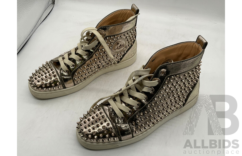 Christian Louboutin Louis Flat Spike Sneakers (Size 42.5) - ORP $1,795.00