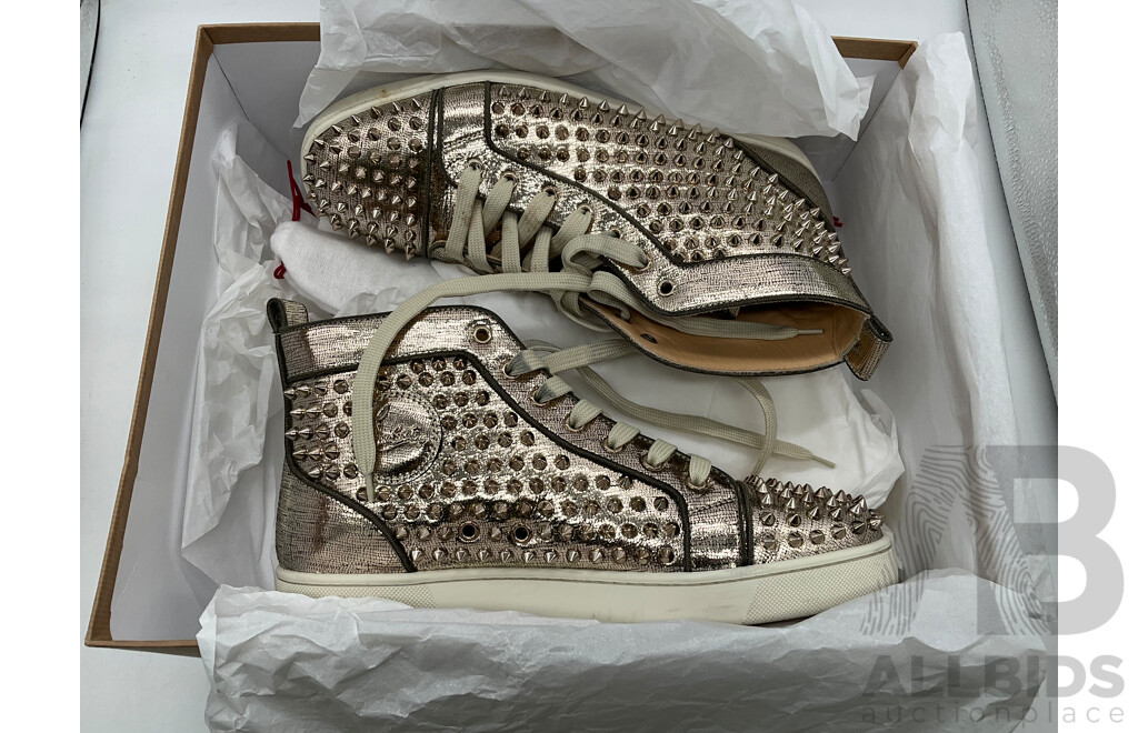 Christian Louboutin Louis Flat Spike Sneakers (Size 42.5) - ORP $1,795.00