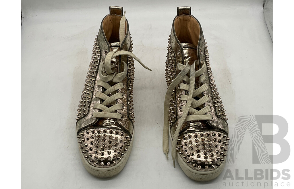 Christian Louboutin Louis Flat Spike Sneakers (Size 42.5) - ORP $1,795.00