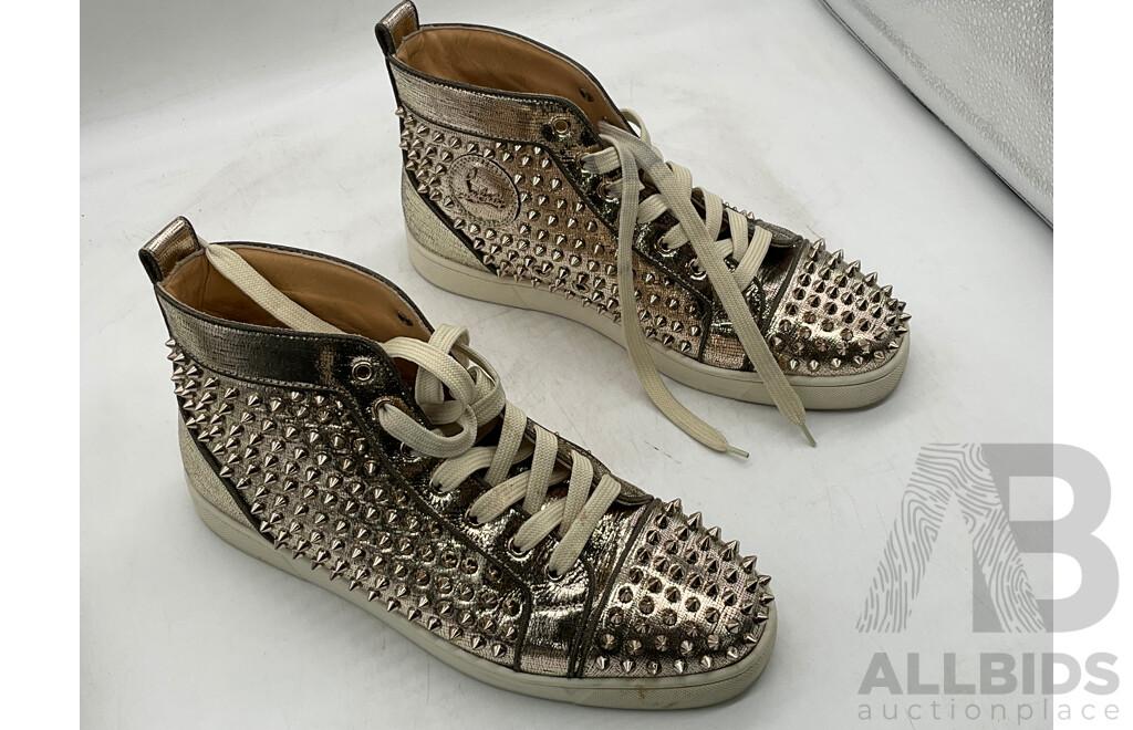 Christian Louboutin Louis Flat Spike Sneakers (Size 42.5) - ORP $1,795.00