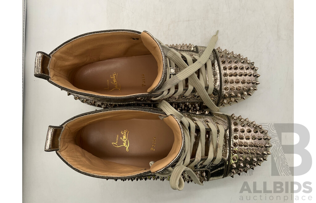 Christian Louboutin Louis Flat Spike Sneakers (Size 42.5) - ORP $1,795.00