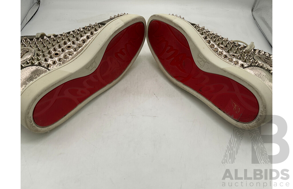 Christian Louboutin Louis Flat Spike Sneakers (Size 42.5) - ORP $1,795.00