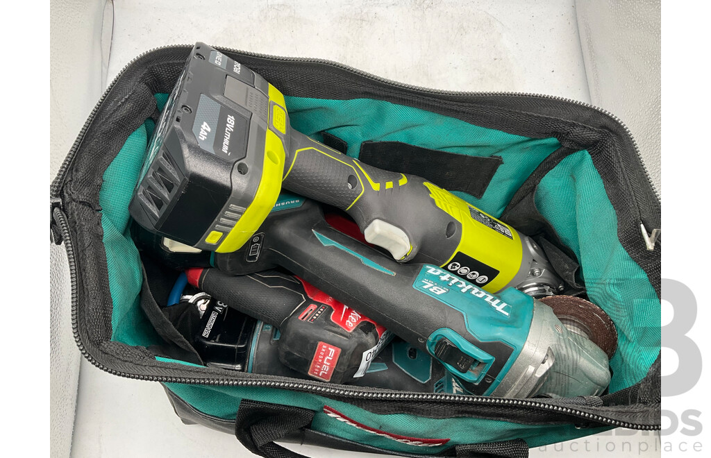 MAKITA Carry Bag W/ Milwaukee, Ryobi & Makita Tools