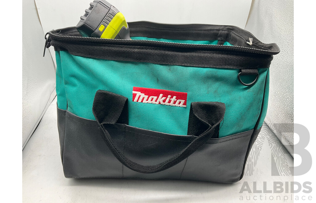 MAKITA Carry Bag W/ Milwaukee, Ryobi & Makita Tools