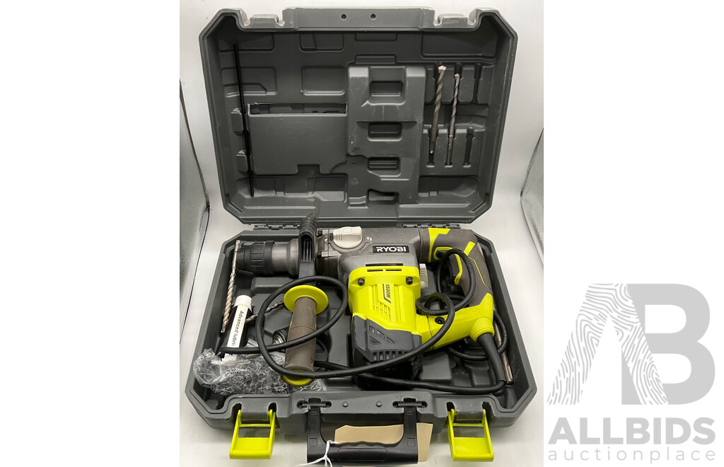 Ryobi 1500W SDS+ Rotary Hammer Drill RSDS1500-K W/ Case