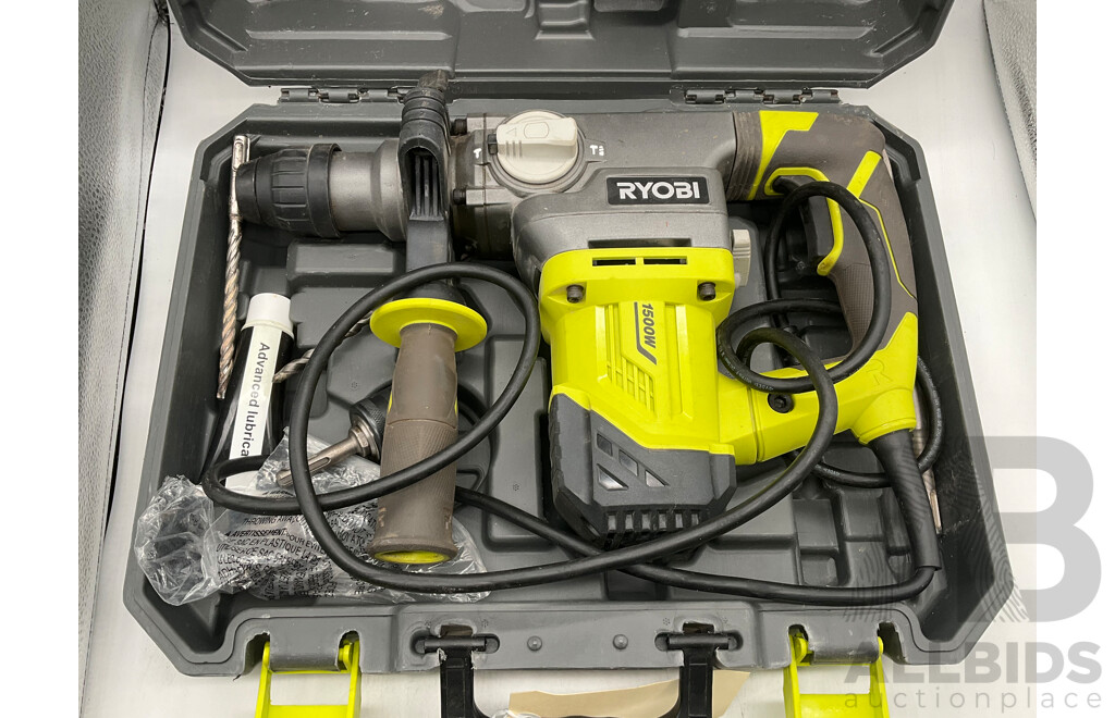 Ryobi 1500W SDS+ Rotary Hammer Drill RSDS1500-K W/ Case