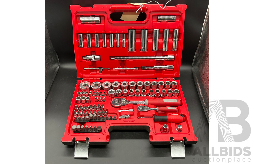 Sidchrome 98 Piece 1/4” and 1/2” Drive Metric Socket Set - ORP $219.00