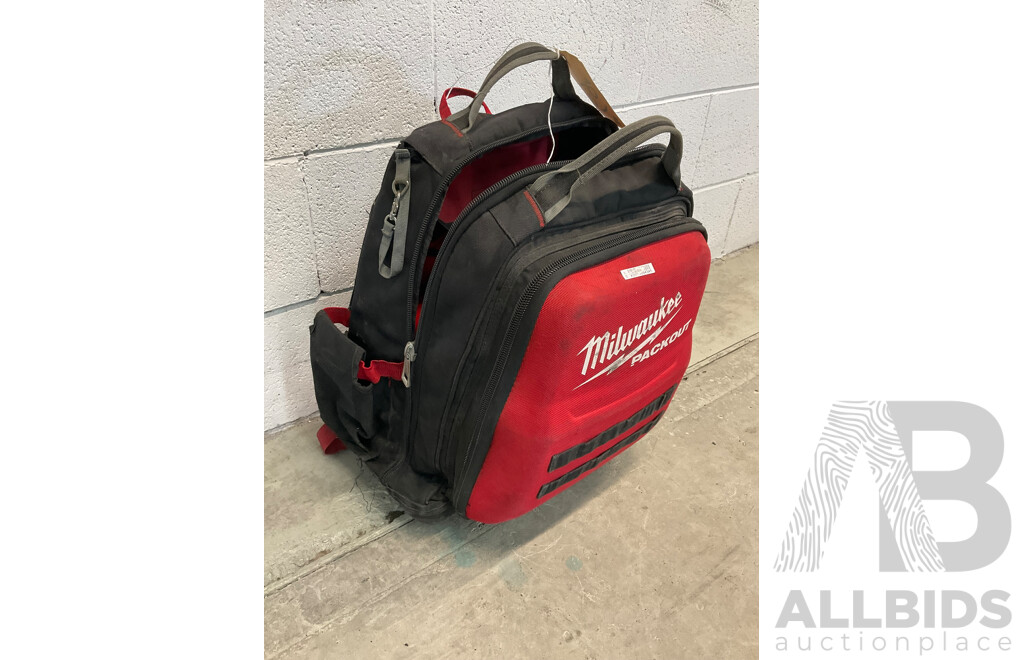 Milwaukee Packout Backpack, Blower & Assorted Tools