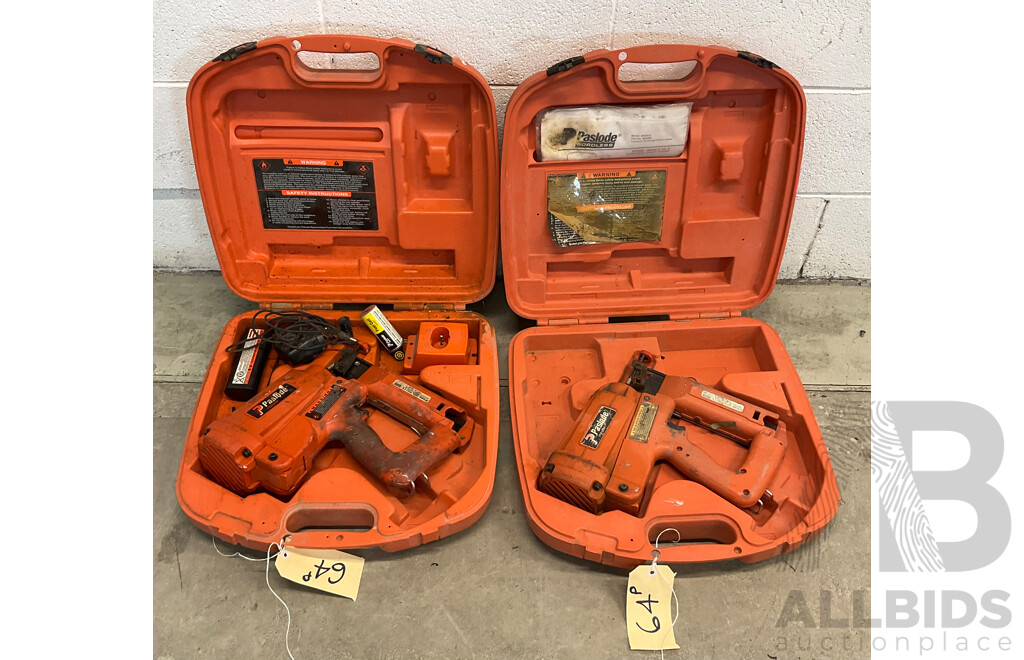 Paslode IM250 II Straight Finish Nailer's - Lot of 2