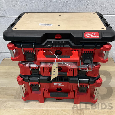 MILWAUKEE Packout Tool Box  with Assorted of Hand Tools and Screws