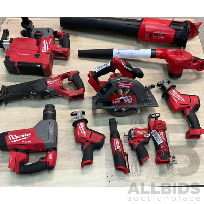 Assorted of MILWAUKEE Tools - Skin Only