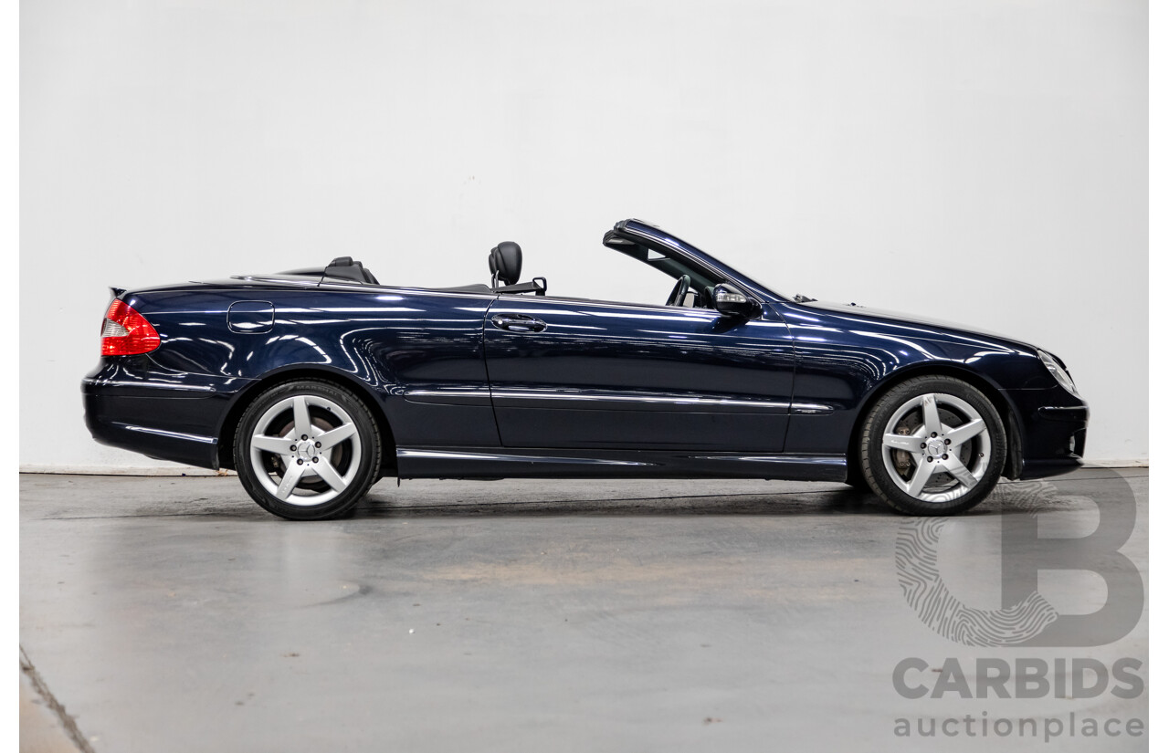 4/2009 Mercedes Benz CLK350 Avantgarde AMG Package C209 MY08 2d Cabriolet Tanzanite Blue Metallic V6 3.5L