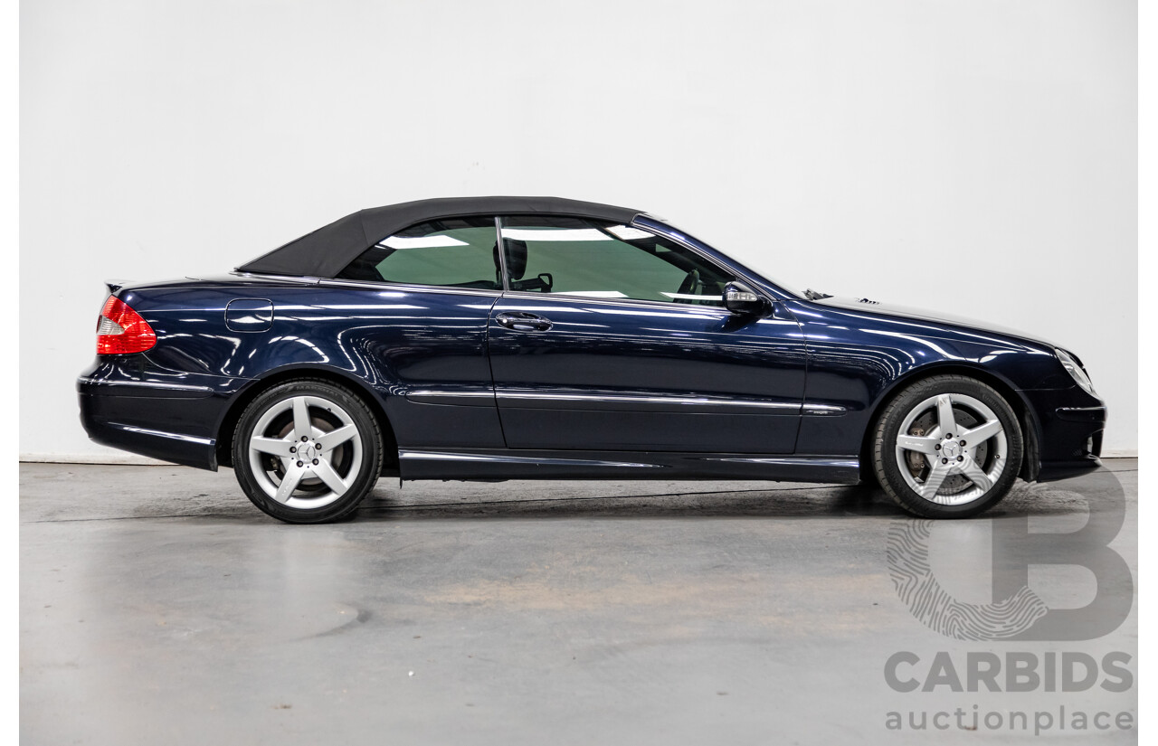 4/2009 Mercedes Benz CLK350 Avantgarde AMG Package C209 MY08 2d Cabriolet Tanzanite Blue Metallic V6 3.5L