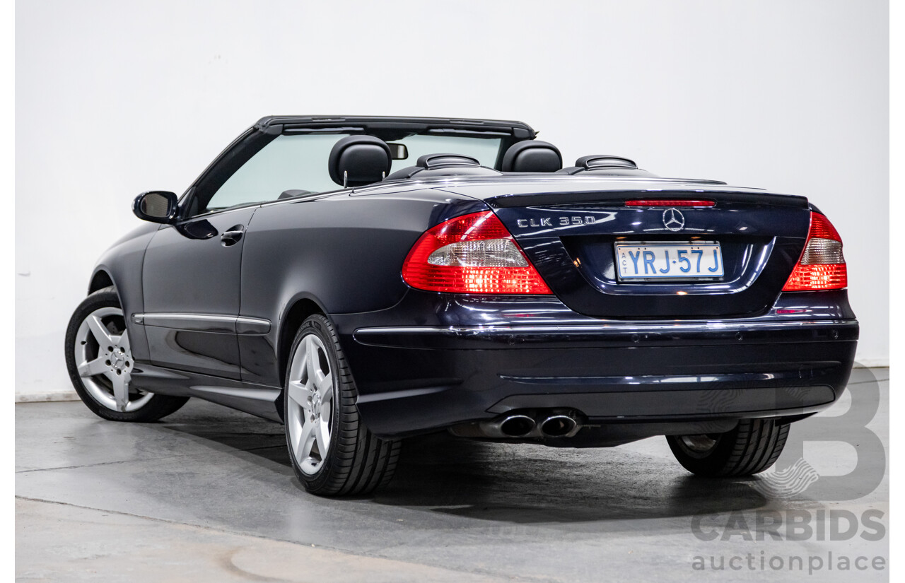 4/2009 Mercedes Benz CLK350 Avantgarde AMG Package C209 MY08 2d Cabriolet Tanzanite Blue Metallic V6 3.5L