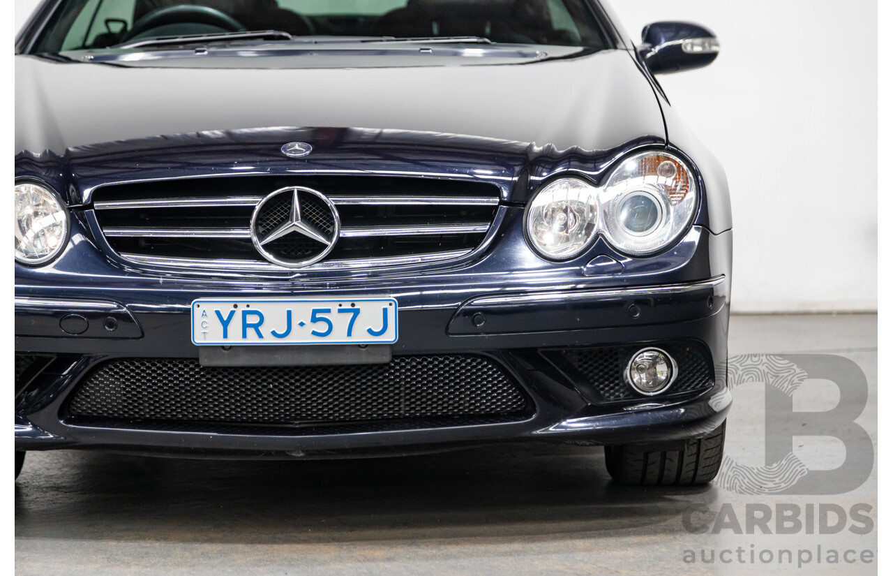 4/2009 Mercedes Benz CLK350 Avantgarde AMG Package C209 MY08 2d Cabriolet Tanzanite Blue Metallic V6 3.5L