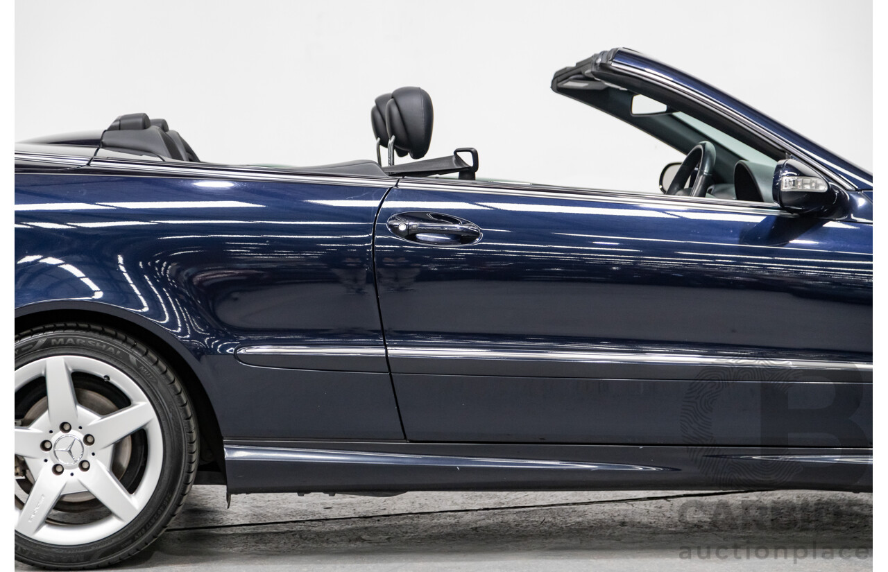 4/2009 Mercedes Benz CLK350 Avantgarde AMG Package C209 MY08 2d Cabriolet Tanzanite Blue Metallic V6 3.5L