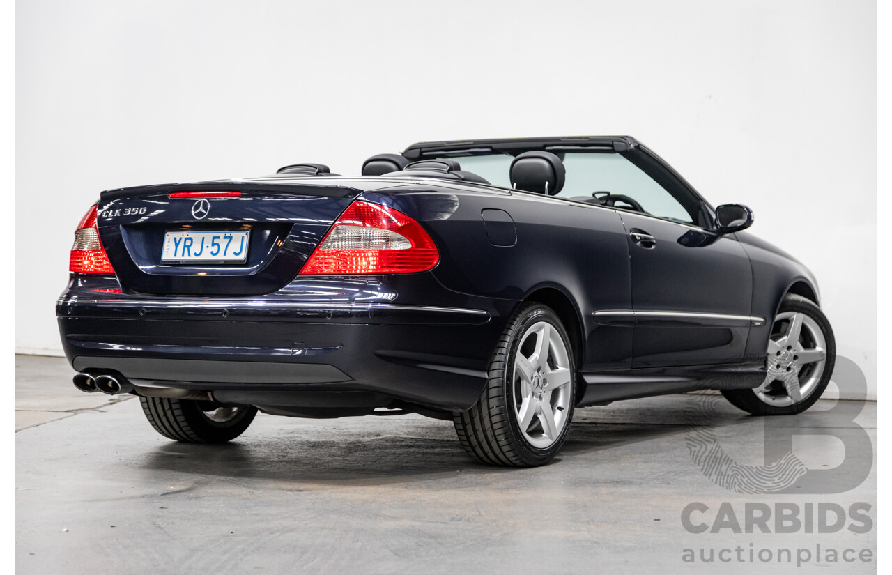 4/2009 Mercedes Benz CLK350 Avantgarde AMG Package C209 MY08 2d Cabriolet Tanzanite Blue Metallic V6 3.5L