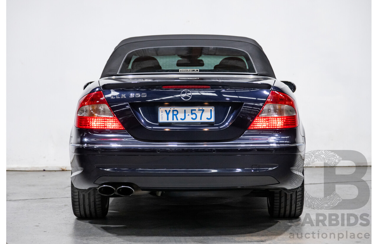 4/2009 Mercedes Benz CLK350 Avantgarde AMG Package C209 MY08 2d Cabriolet Tanzanite Blue Metallic V6 3.5L