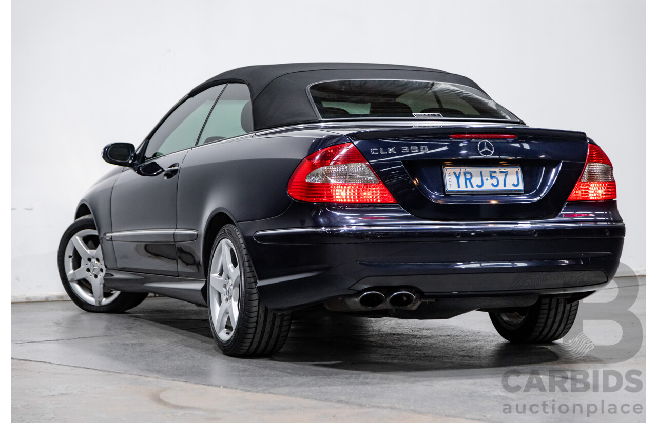 4/2009 Mercedes Benz CLK350 Avantgarde AMG Package C209 MY08 2d Cabriolet Tanzanite Blue Metallic V6 3.5L