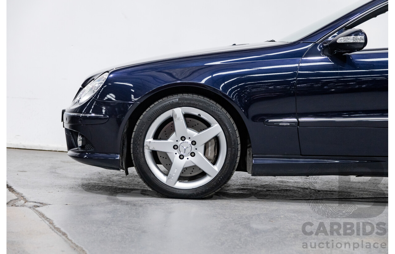 4/2009 Mercedes Benz CLK350 Avantgarde AMG Package C209 MY08 2d Cabriolet Tanzanite Blue Metallic V6 3.5L