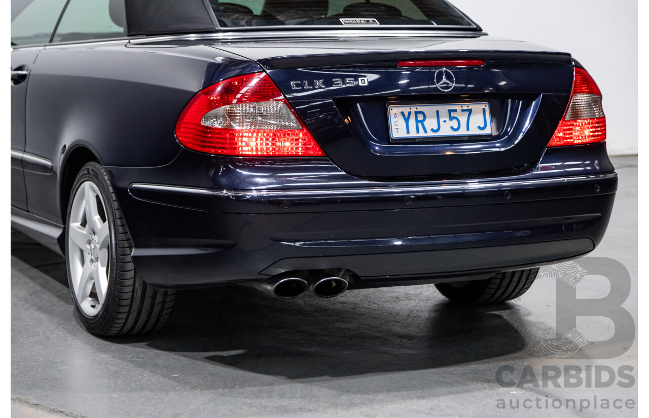 4/2009 Mercedes Benz CLK350 Avantgarde AMG Package C209 MY08 2d Cabriolet Tanzanite Blue Metallic V6 3.5L