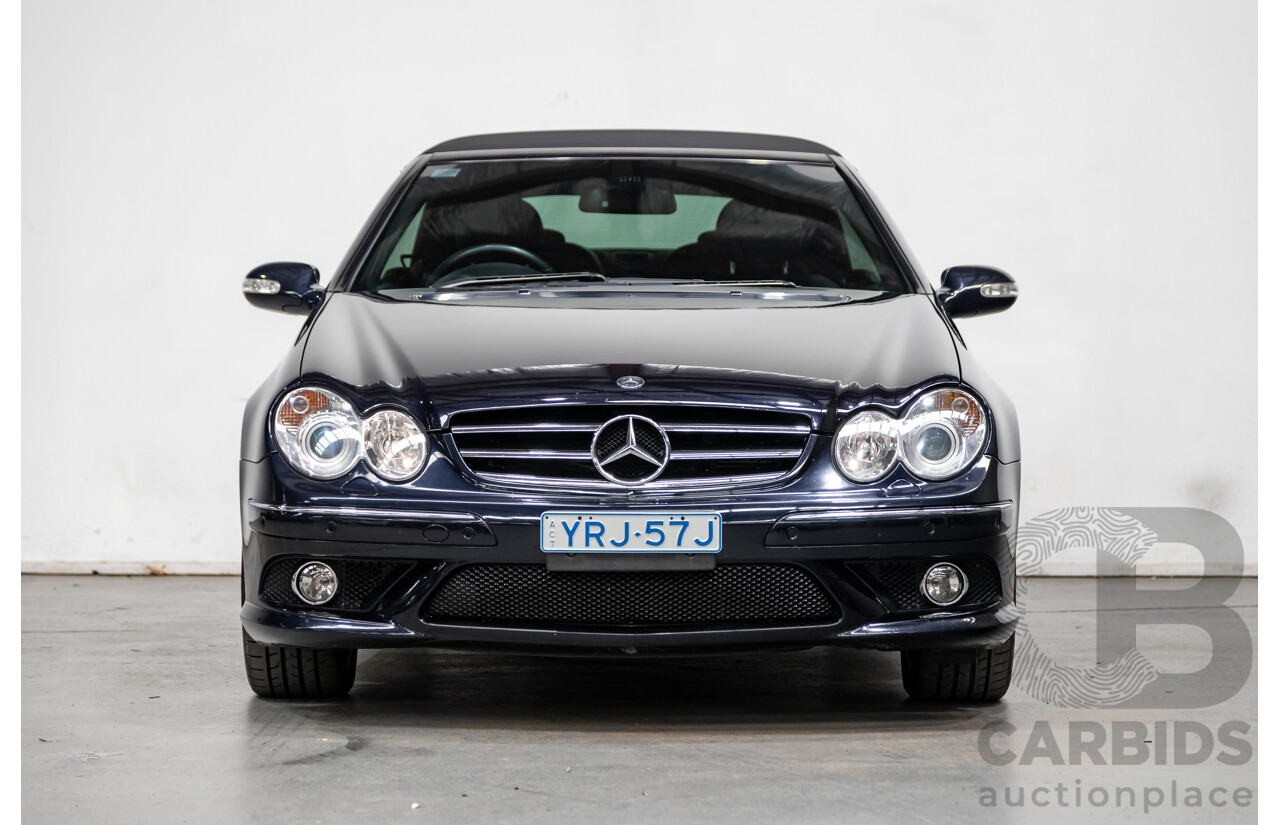 4/2009 Mercedes Benz CLK350 Avantgarde AMG Package C209 MY08 2d Cabriolet Tanzanite Blue Metallic V6 3.5L