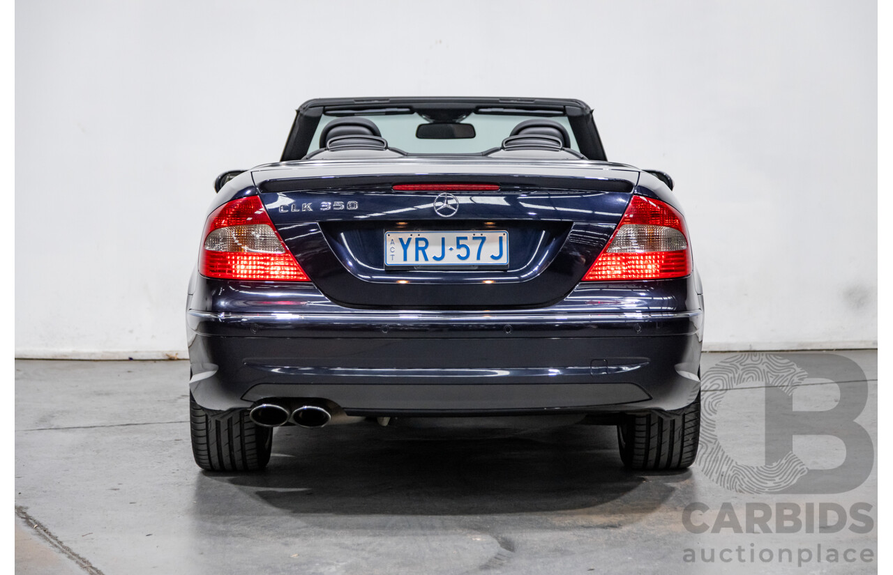 4/2009 Mercedes Benz CLK350 Avantgarde AMG Package C209 MY08 2d Cabriolet Tanzanite Blue Metallic V6 3.5L