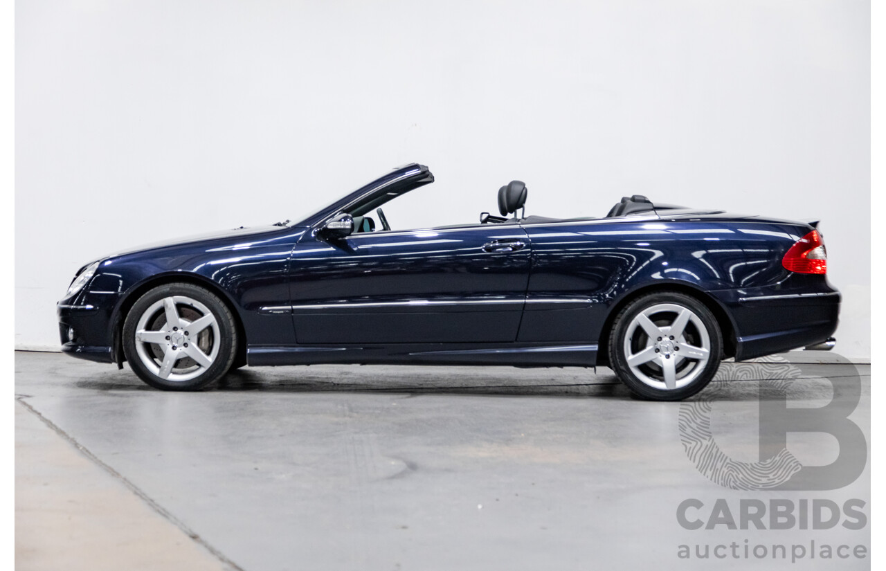 4/2009 Mercedes Benz CLK350 Avantgarde AMG Package C209 MY08 2d Cabriolet Tanzanite Blue Metallic V6 3.5L