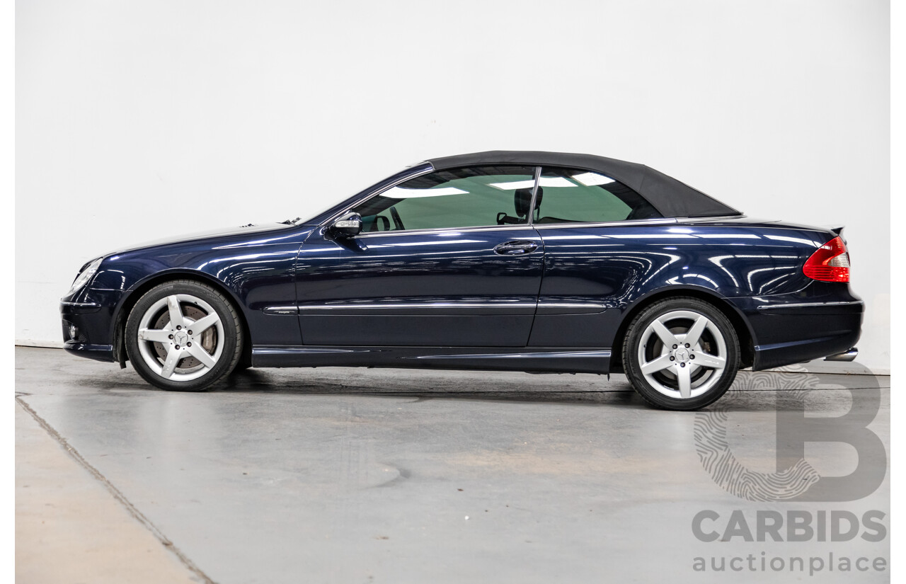 4/2009 Mercedes Benz CLK350 Avantgarde AMG Package C209 MY08 2d Cabriolet Tanzanite Blue Metallic V6 3.5L