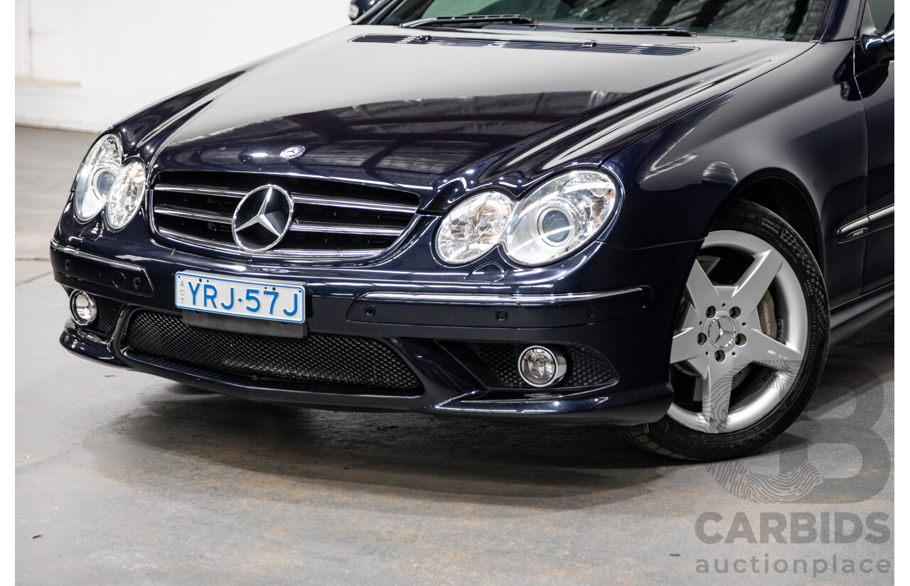 4/2009 Mercedes Benz CLK350 Avantgarde AMG Package C209 MY08 2d Cabriolet Tanzanite Blue Metallic V6 3.5L