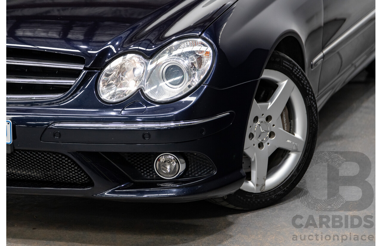 4/2009 Mercedes Benz CLK350 Avantgarde AMG Package C209 MY08 2d Cabriolet Tanzanite Blue Metallic V6 3.5L