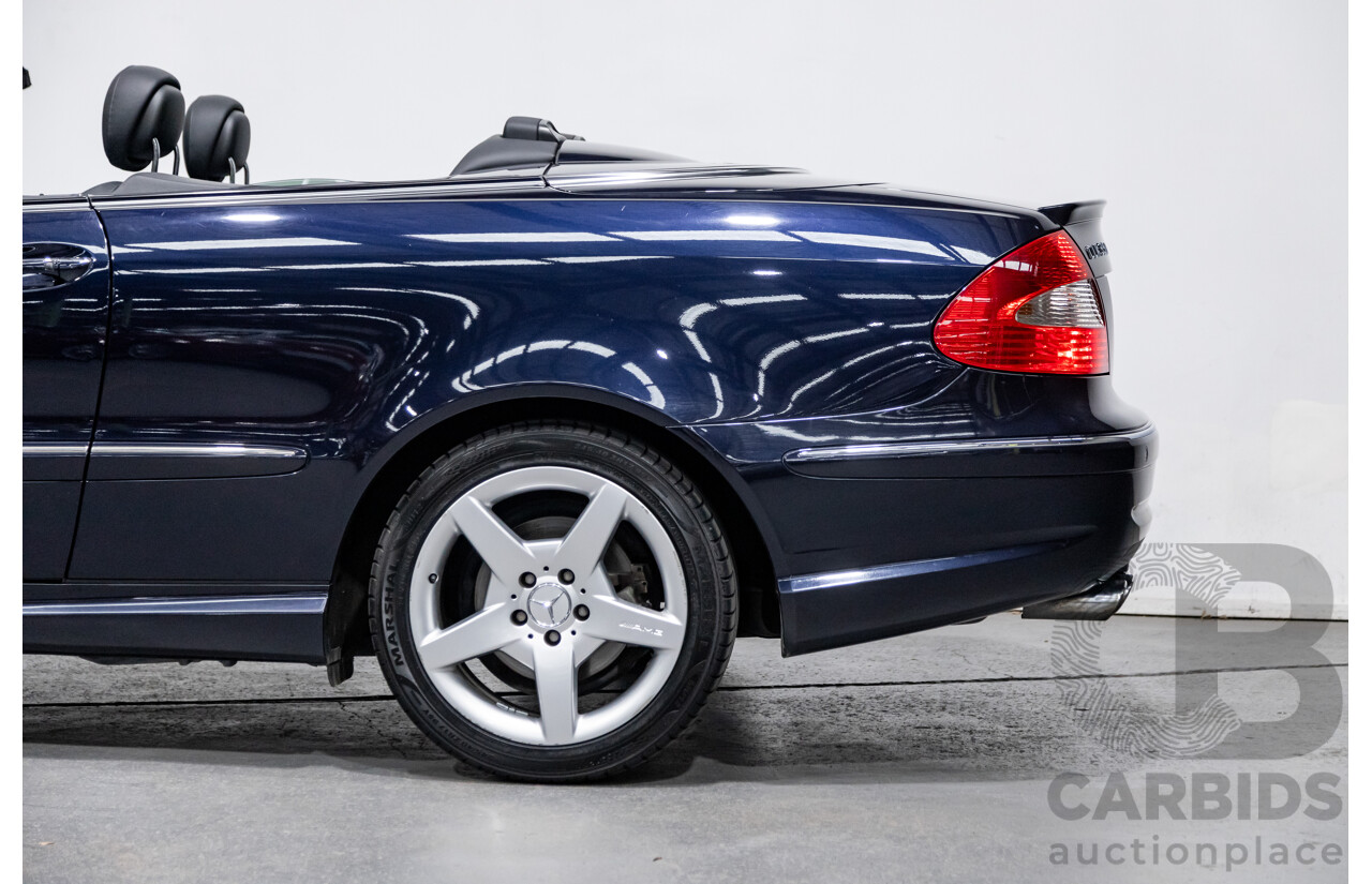 4/2009 Mercedes Benz CLK350 Avantgarde AMG Package C209 MY08 2d Cabriolet Tanzanite Blue Metallic V6 3.5L