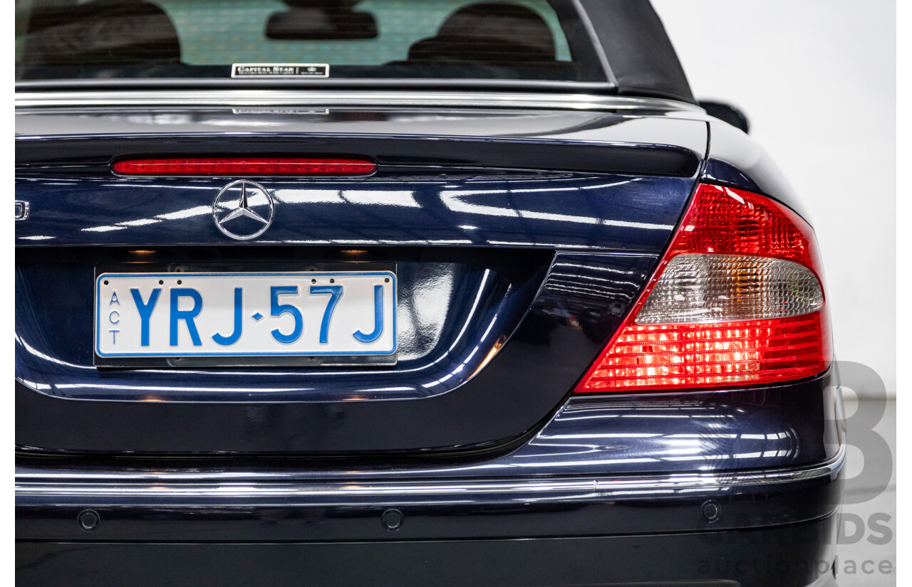 4/2009 Mercedes Benz CLK350 Avantgarde AMG Package C209 MY08 2d Cabriolet Tanzanite Blue Metallic V6 3.5L